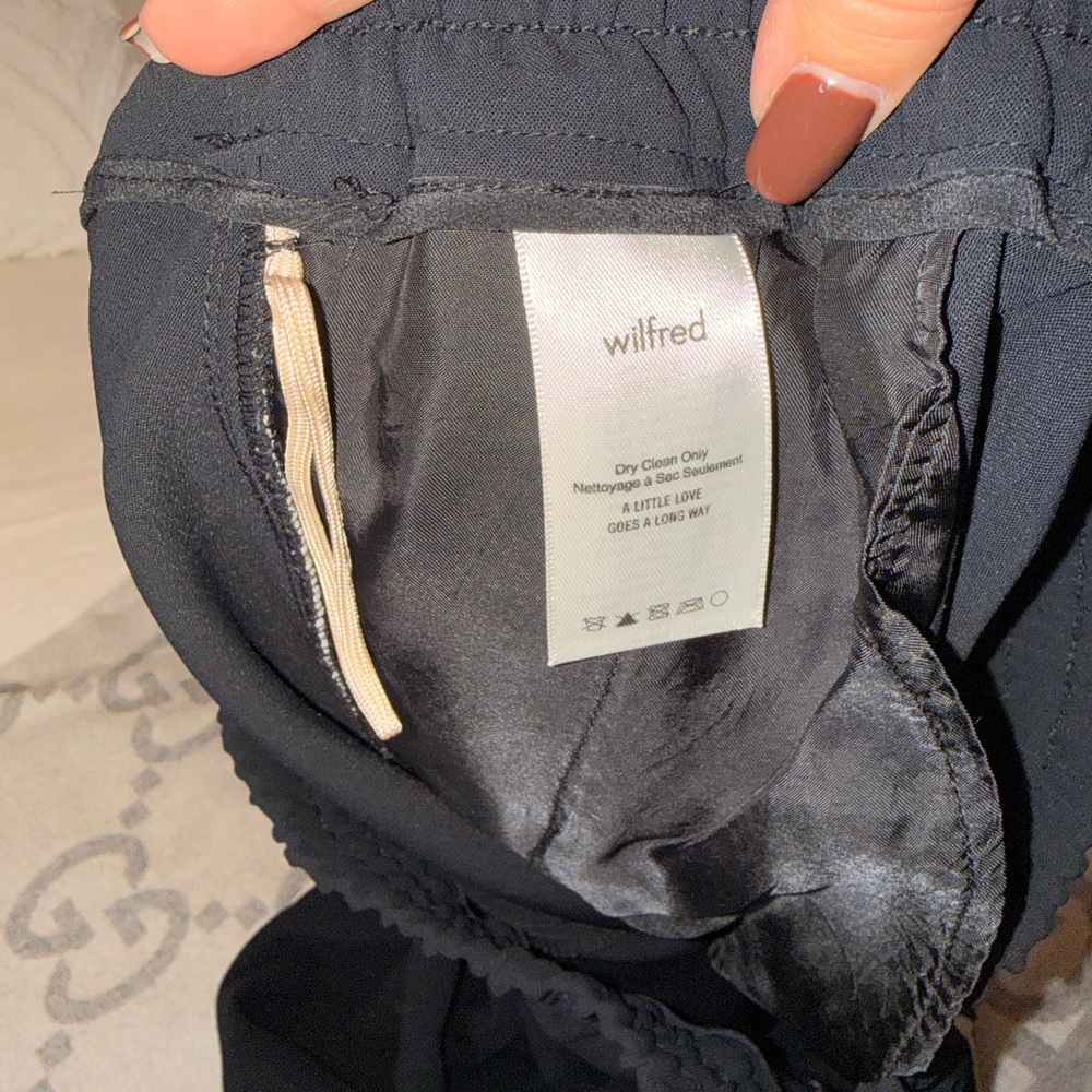 Wilfred Black pants with White/cream Accents, size S - Picture 5 of 8